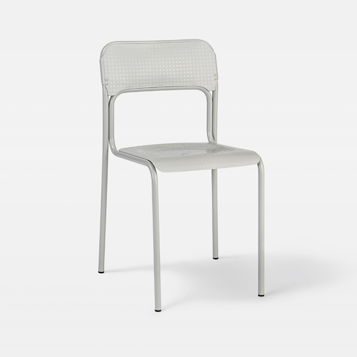 Chaise gris clair Evelin