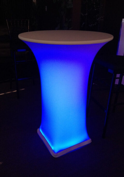 table haute mange debout lumineuse