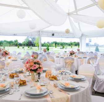 Nappe blanche ronde 228 cm