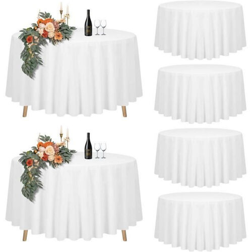 Nappe blanche ronde 228 cm