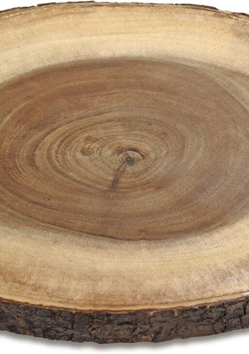 plateau en bois rond 30 cm