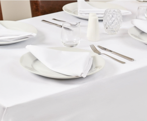 Nappe blanche rectangulaire 1350 x 2300mm