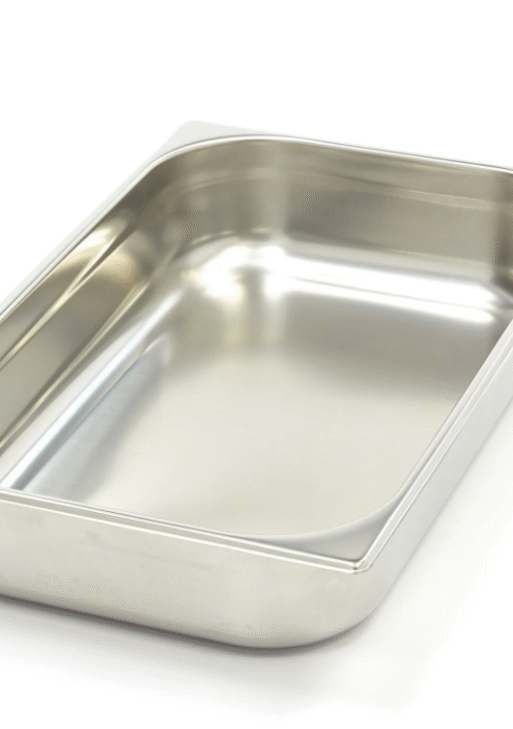 Récipient gastronorm - 1/1 GN - profondeur 10 cm - acier inoxydable + couvercle
