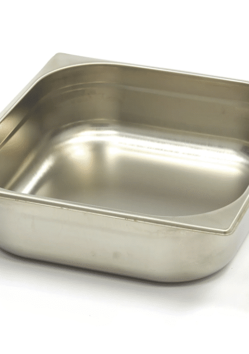 Récipient gastronorm - 1/2 GN - profondeur 10 cm - acier inoxydable + couvercle