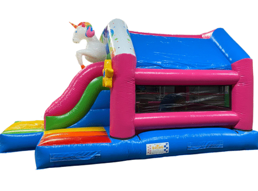 Château gonflable Licorne 5 x 5 x 3,5 m livré, installé