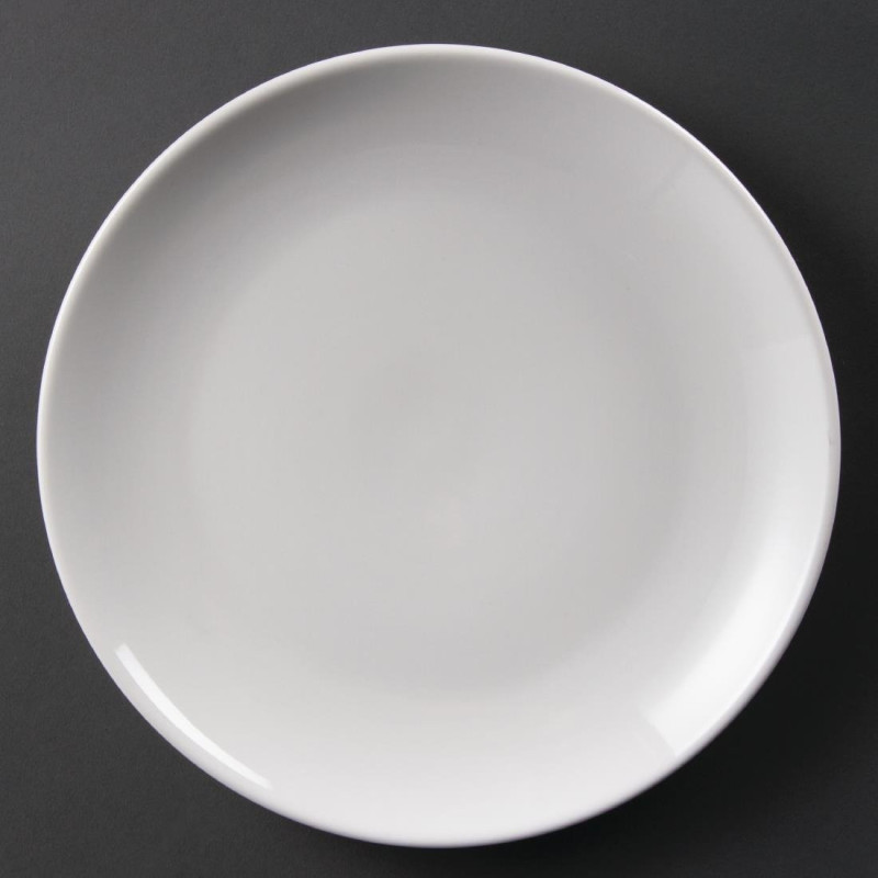 Assiettes plates rondes 250mm lot de 12 ref u079 olympia (4) - LBA Location