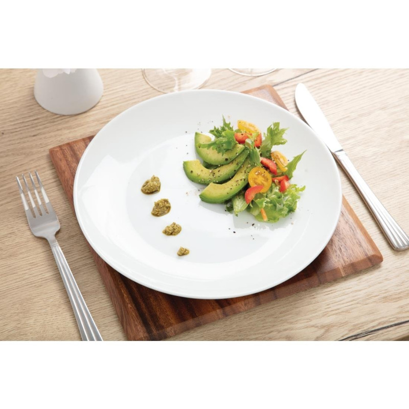 Assiettes plates rondes 250mm lot de 12 ref u079 olympia - LBA Location