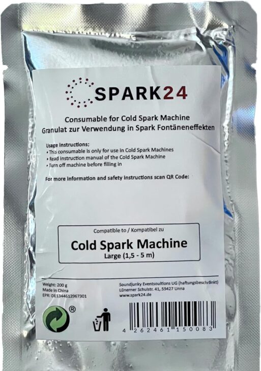Granulés pour machine à froid Spark Machine à poudre d'étincelles froides