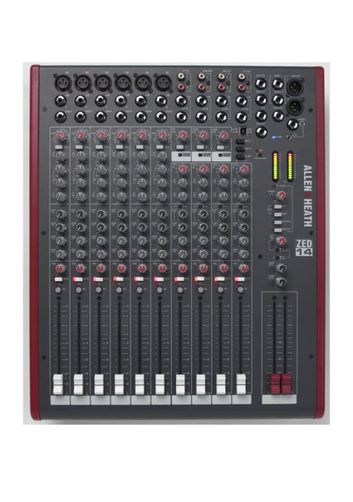 Table de Mixage Allen & Heath ZED-14