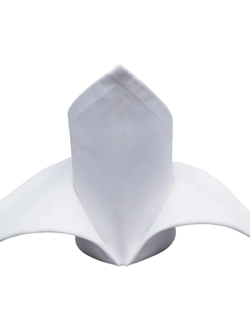 Serviettes en tissu blanc