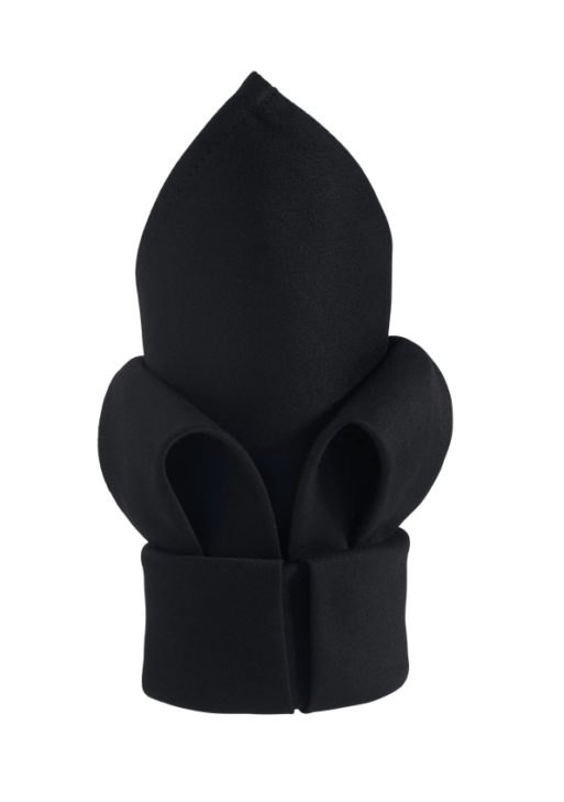 Serviettes en tissu noir