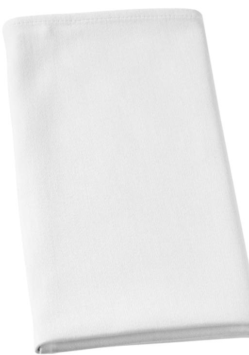 SERVIETTES DE TABLE EN TISSU BLANC
