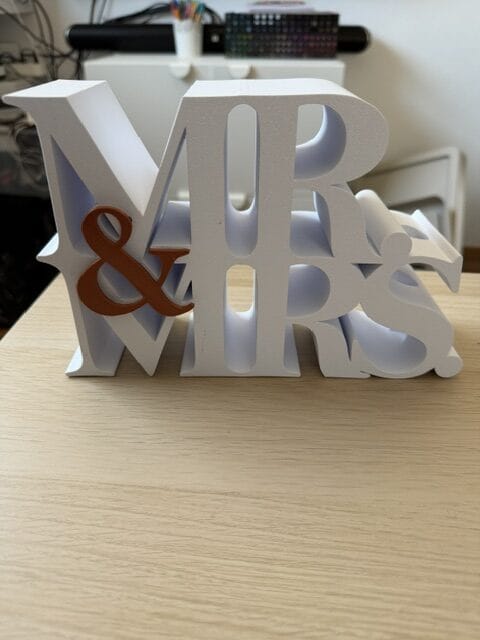 DÉCORATION "MR & MRS"