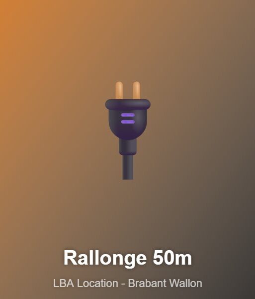 Rallonge électrique 50 m