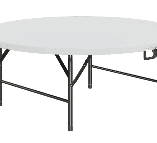 TABLE RONDE pliable150 CM (8 à 10 personnes)