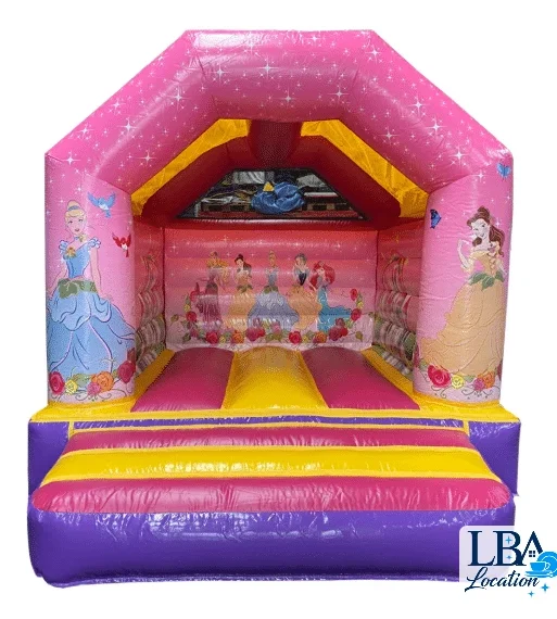 Château gonflable pricesses 4,5 x 4 x 4 m livré, installé