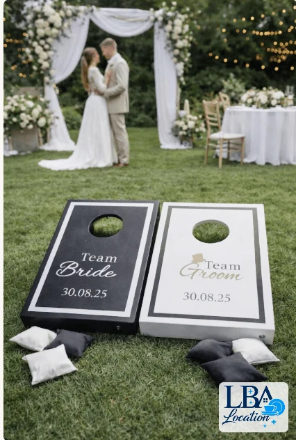 Jeu de cornhole – mariage